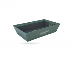 CORBEILLE CARTON FSC NATUREL DECO « VERT » 33x20x7 CM (1 U)