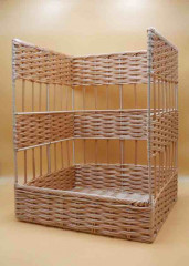 PORTEUSE A PAINS CARREE POLYPRO. COULEUR MIEL 40X39X50 CM (1 U)