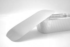 COUVERCLE POUR BARQUETTE ALU 2300ML (H1A477) 250X179 MM ( 100 U )