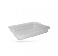 BARQUETTE SCELLABLE TRANSPARENTE CHAUD PP 1020 ML 22X17.5X3.5CM (75 U)
