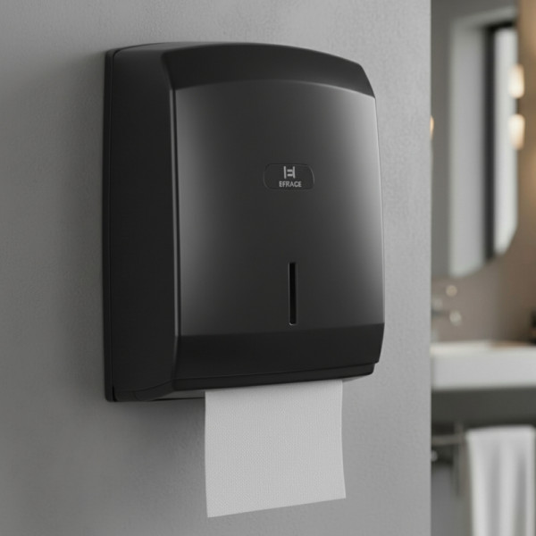 DISTRIBUTEUR ESSUIE-MAINS NOIR EFIKACE (1 U)