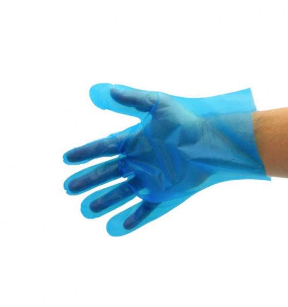 GANTS PE GAUFRES BLEUS TAILLE L USAGE UNIQUE (100 U)