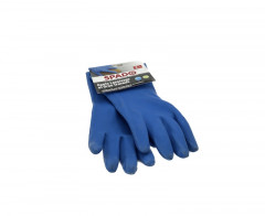 PAIRE DE GANTS LATEX BLEU LESSIVAGE SOLIDE INTERIEUR JERSEY/COTON TAILLE XL (1U)
