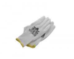 GANTS DE PROTECTION TRAVAUX TAILLE 7 BLANC/JAUNE (12 PAIRES) (12 U)