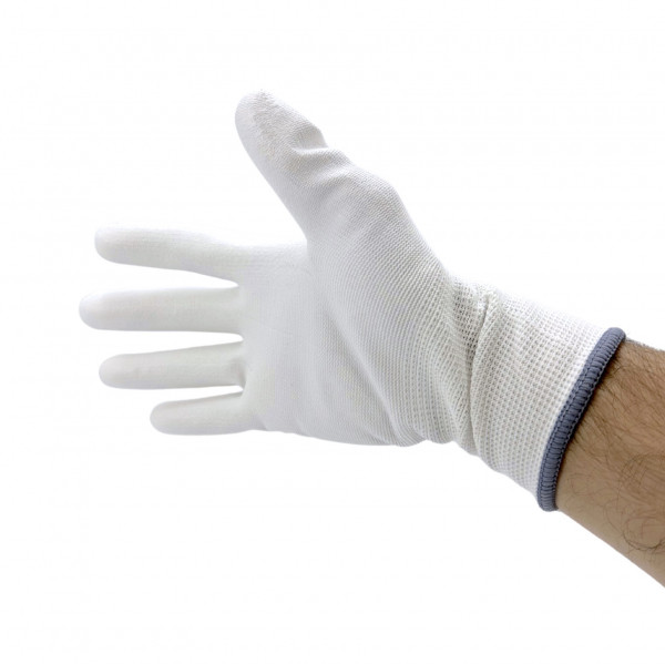 GANTS PROTECTION BLANCS MAPA POLYURÉTHANE MANUTENTION TAILLE 8 (12 PAIRES/12 U)