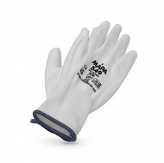 GANTS DE PROTECTION TRAVAUX TAILLE 8 BLANC/MARRON (12 PAIRES) (12 U)