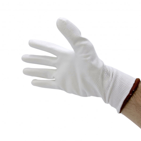 GANTS PROTECTION BLANCS MAPA POLYURÉTHANE MANUTENTION TAILLE 10 (12 PAIRES/12U)