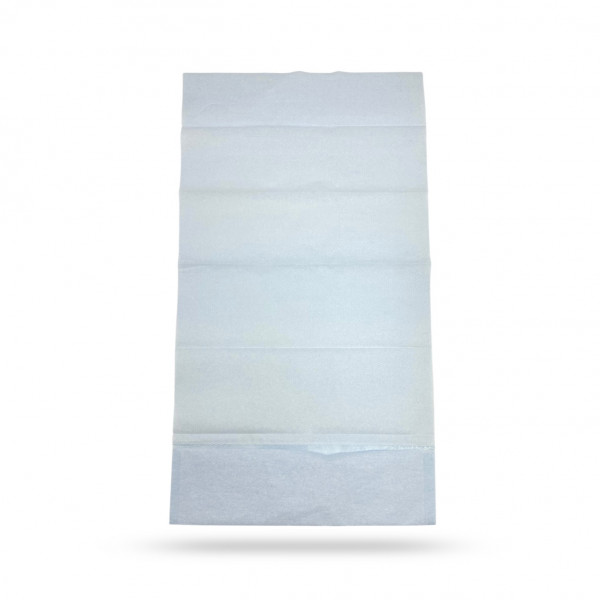 BAVOIR ADULTE AVEC POCHE BLEUE 64X36 CM (125 U)