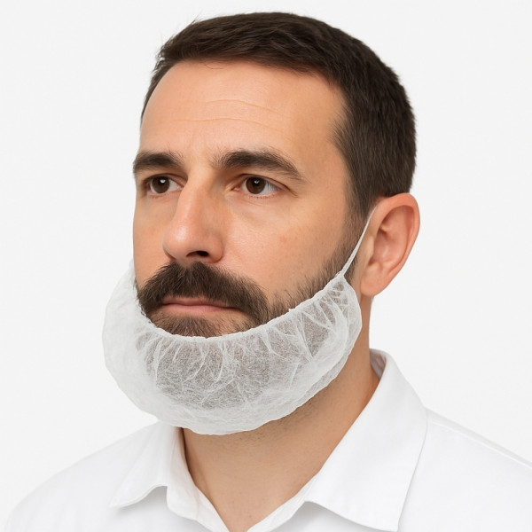 CACHE BARBE BLANC TAILLE UNIQUE (100 U)