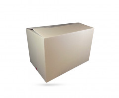 CAISSE CARTON DOUBLE CANNELURES L 60 X l 40.5 X H 41 CM (10 U)