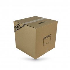 CAISSE AMERICAINE L 35 X l 35 X H 34 CM 2 CANNELURES (20 U)