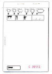 BLOC COMMANDE STANDARD TRIPLICATA 50X3 FEUILLES 10x15CM BLANC (10 U)