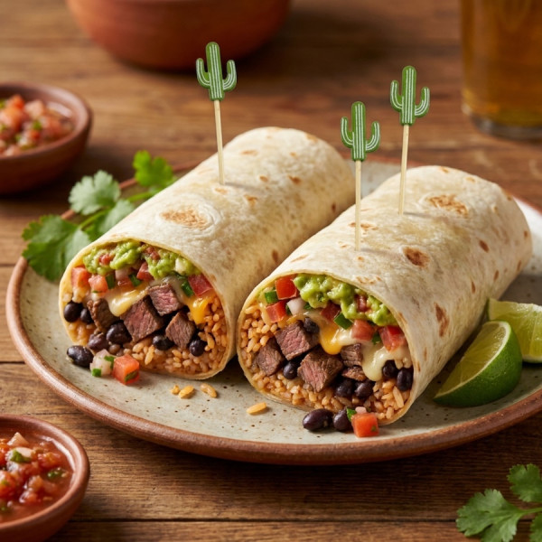 PIQUE BROCHETTE EN BAMBOU CACTUS 12 CM (200 U)