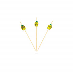 PIQUE BROCHETTE EN BAMBOU ANANAS 12 CM (200 U)