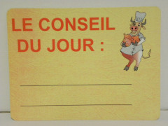 ETIQUETTE « CONSEIL DU JOUR » BOUCHERIE 150X200 MM (1 U)