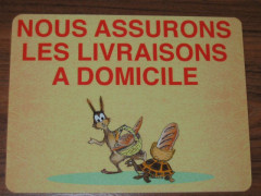 ETIQUETTE « NOUS ASSURONS LES LIVRAISONS A DOMICILE » BOULANGERIE 150X200 MM (1 U)