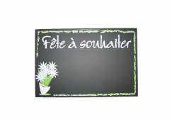 PANCARTE PRINTEMPS « FÊTE A SOUHAITER » 30X20 CM (4291) (1 U)