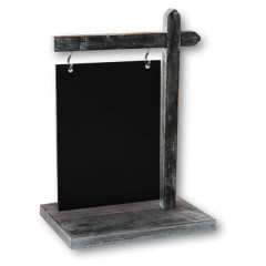 CHEVALET DE TABLE NOIR SUSPENDU 22X15 CM (5416) (1 U)