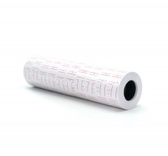 ETIQUETTE AD TRAIT ROUGE 21X12 MM POUR ETIQUETEUSES Z8D160B-BA-CA (6000 U)