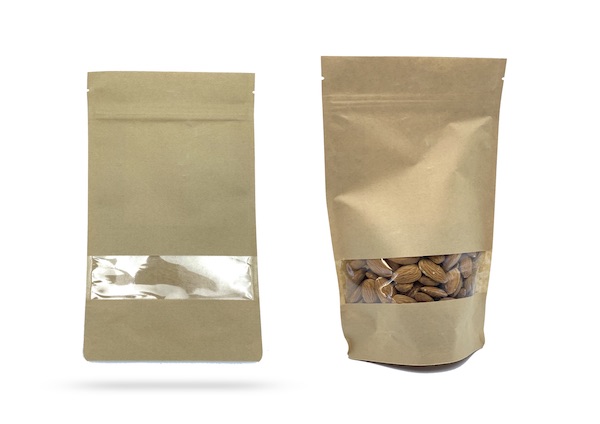 Download SACHET PAPIER KRAFT MARRON A FENETRE+ZIP 140X235 MM DOYPACK® (100 U) - Sophissac